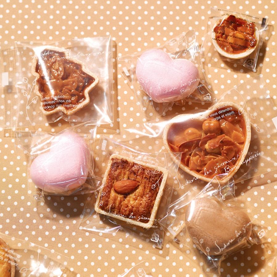 【菓子袋】OP溶断袋 ナチュラルリーフＷ 70×90+30 テープ付 2,000枚の画像