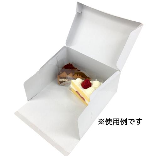 【日本製】ケーキ箱 新PAOケーキボックス ホワイト105（No.4）（内寸210×150×105Ｈ） 200個【サービス箱 持ち運び】の画像