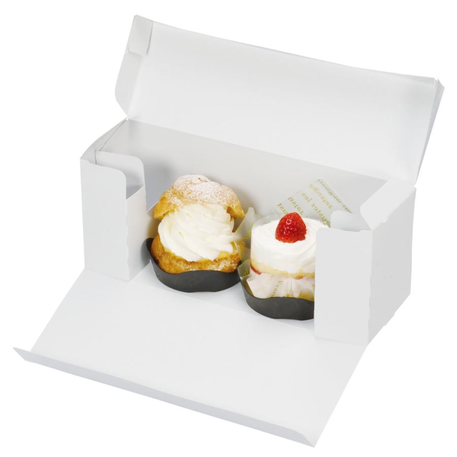 【ケーキ 箱 サイズ調整可能】ケーキBOX　横長（内寸260×85(縮小時170×85)×105H） 200個_9