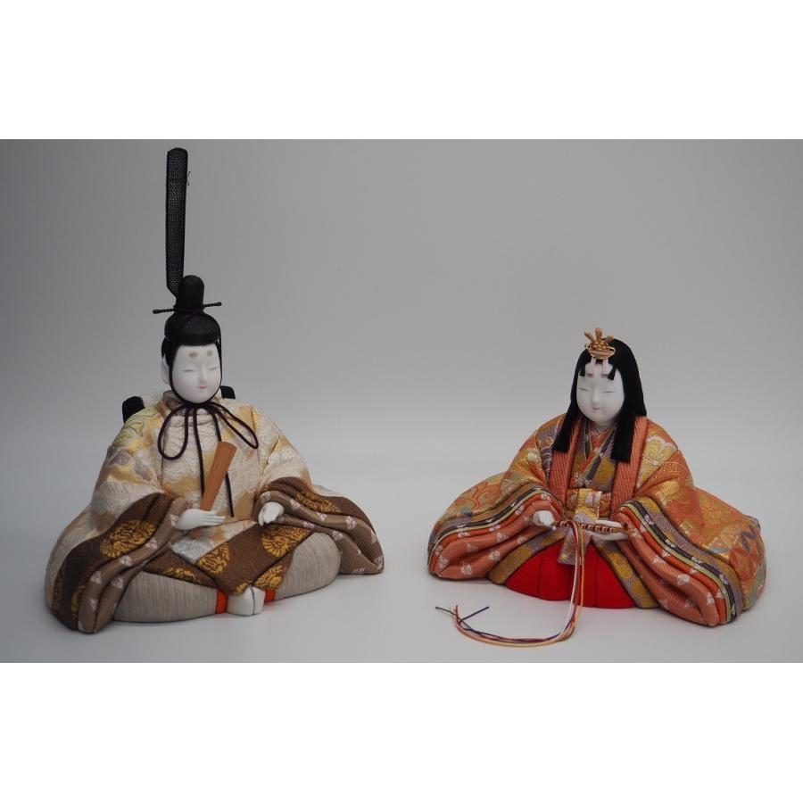 ぷ*郎様 京都上賀茂神社　木目込賀茂雛人形　お雛様　雛人形 雛人形 三世・金林真多呂作 正絹 本手刺繍 若葉雛 伝統的工芸品 国産杉