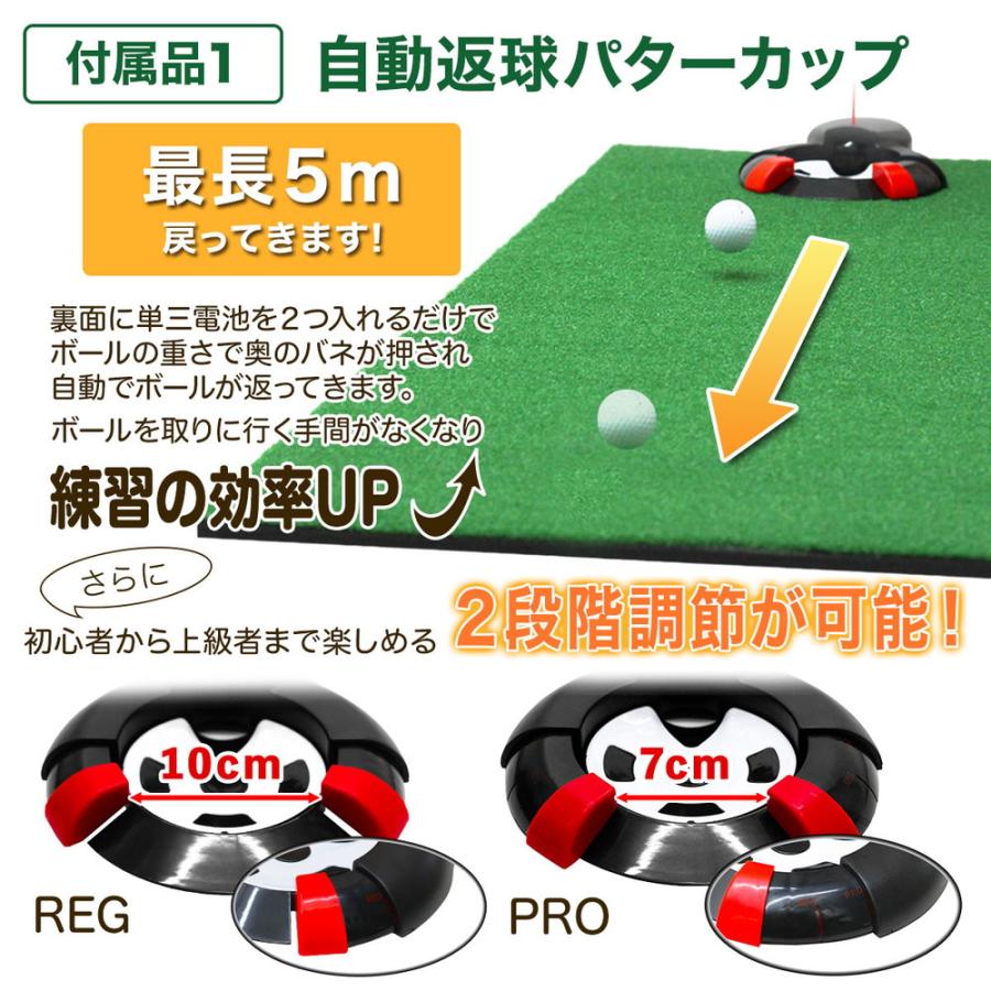 パターマット 3m ゴルフ パター 練習 マット ゴルフマット ラフ パッティング パター練習 大型 厚手 室内 屋外 アプローチ 練習用 人工芝 SBR 本格派 300×75cm