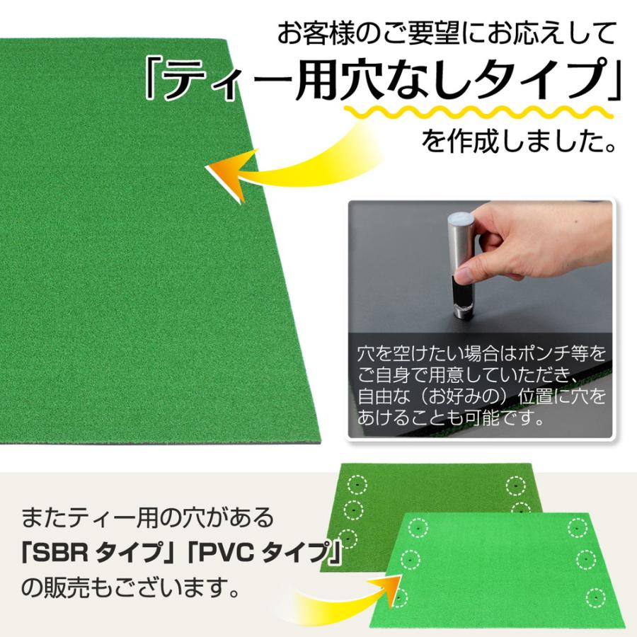 本格派 ゴルフマット ゴルフ 練習用 マット 大型 人工芝 プロ 家庭用 室内 屋外 TPR 100×150cm 業務用 穴なし 単品
