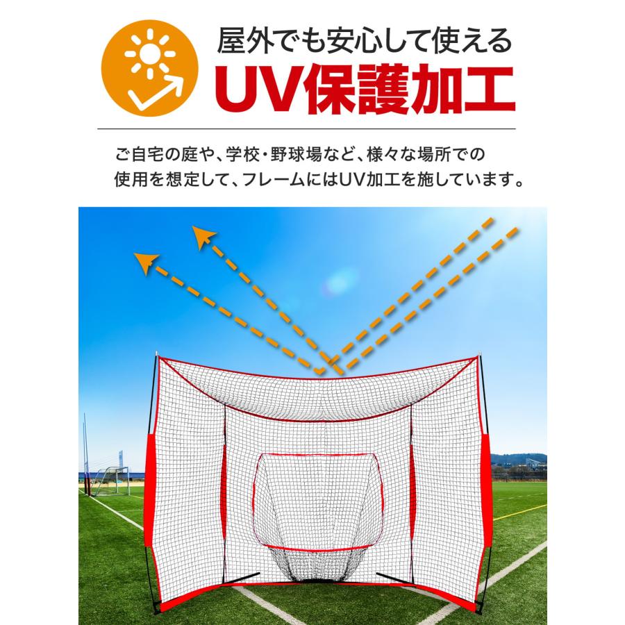 野球ネット 大型ワイド 3.8×2.4M バッティング 練習 ネット バック