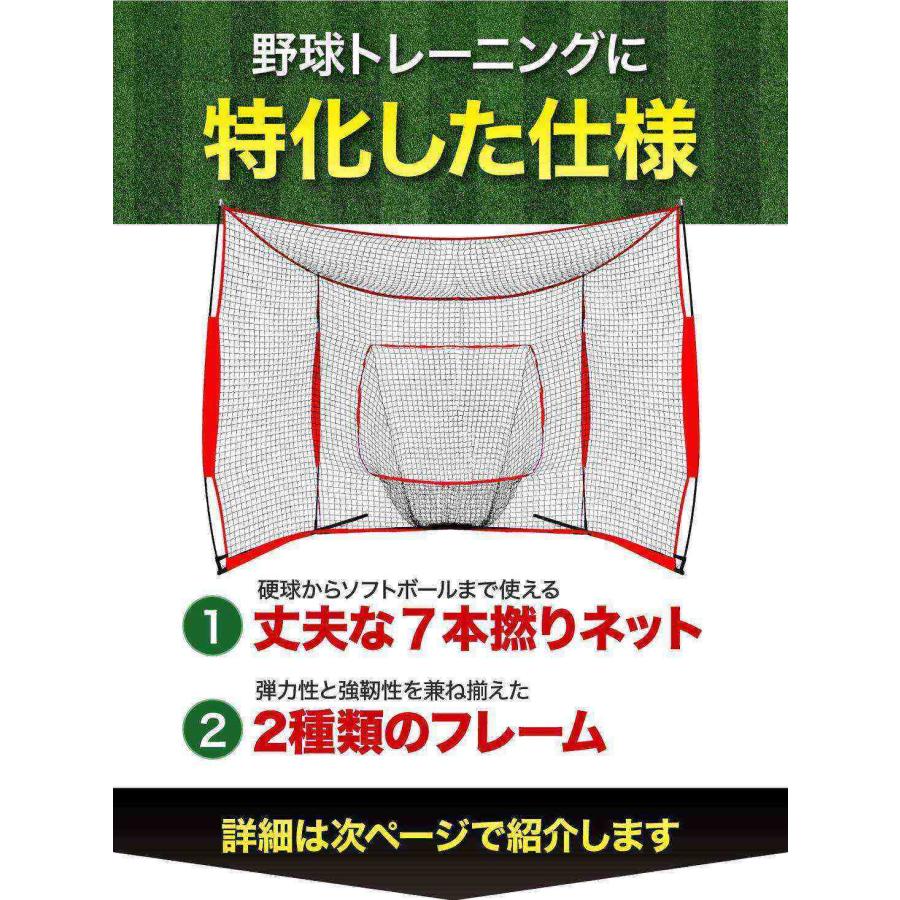 野球ネット 大型ワイド 3.8×2.4M バッティング 練習 ネット バック