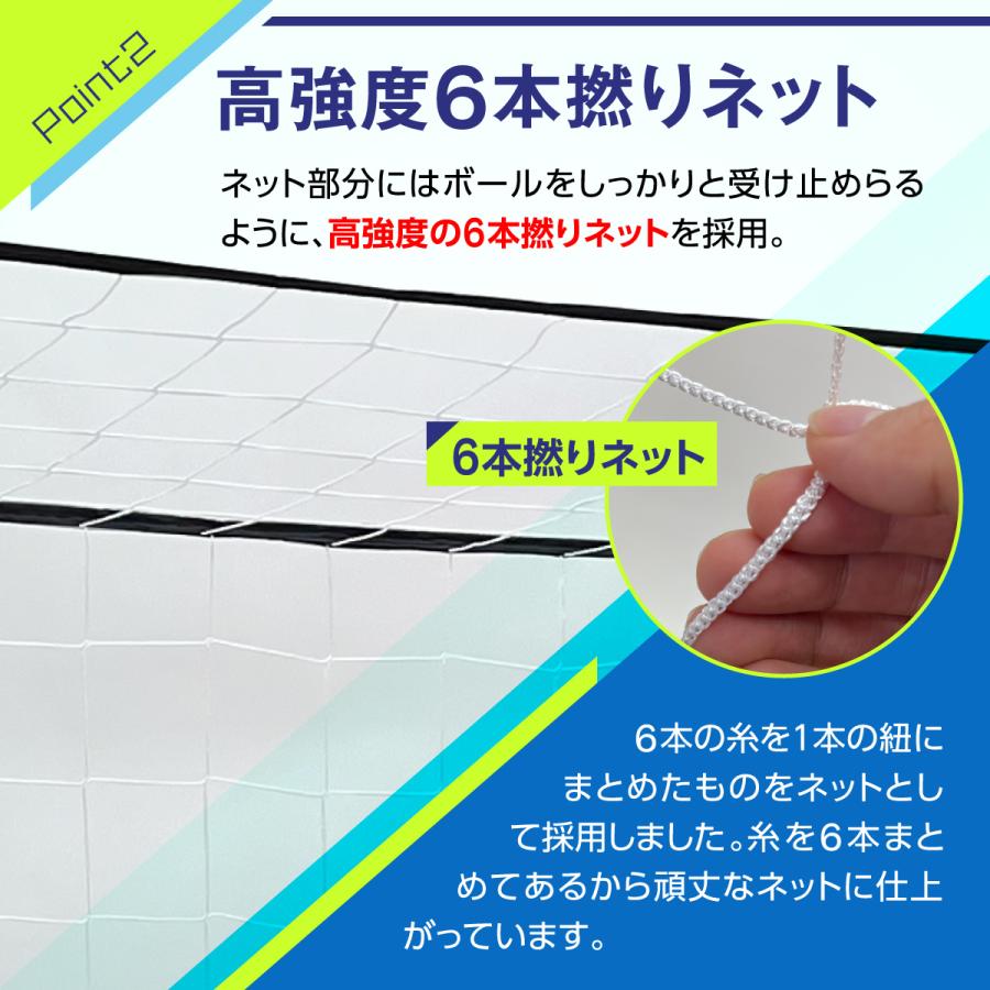 サッカーゴール 折りたたみ 4.2×2.2m 練習用 サッカーネット ゴール サッカー 室内 屋外兼用 組み立て式 持ち運び ポータブル 軽量 子供 大人 ミニゲーム フッ_7