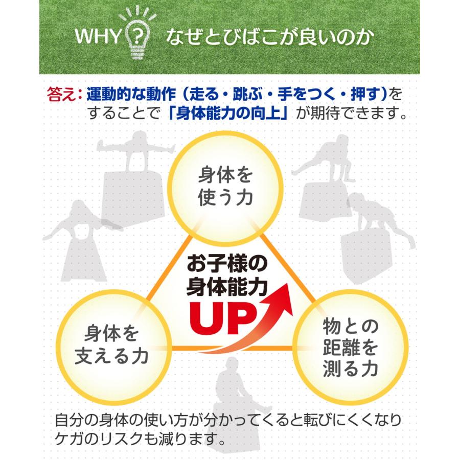 跳び箱 室内 子供 高学年向け ソフト 飛び箱 とび箱 ジョイント式 小学生 指導ライン 高重量 運動 自宅 子ども 室内 家庭用 高さ60cm 3段セット_5