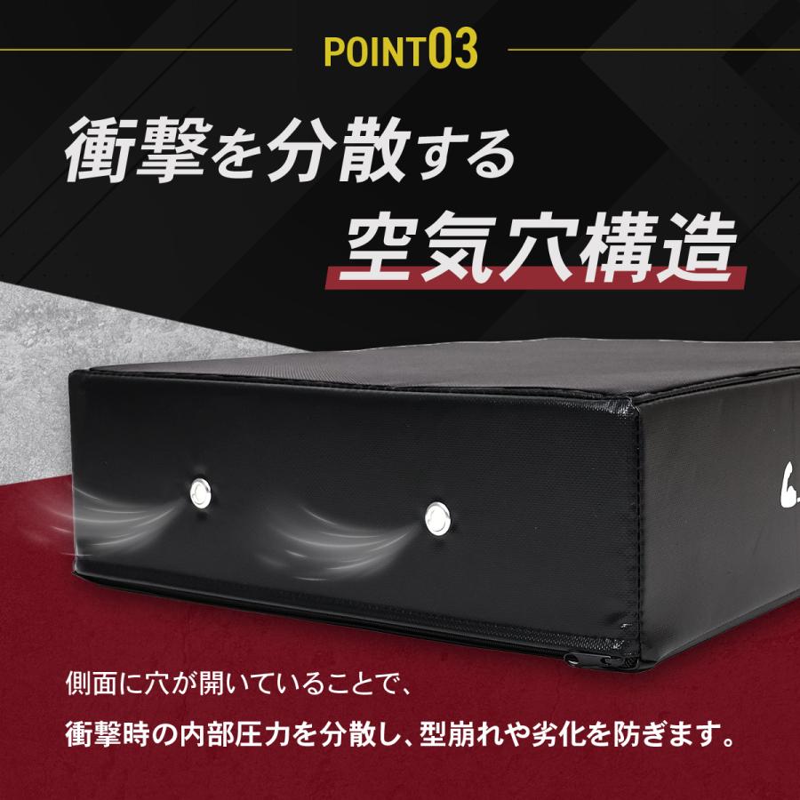 ドロップマット 40×60cm 厚さ15cm ダンベルマット バーベル 防音 衝撃吸収 圧縮ウレタン PVCレザー デッドリフト 床保護 筋トレ トレーニング ホームジム 2個セ_8