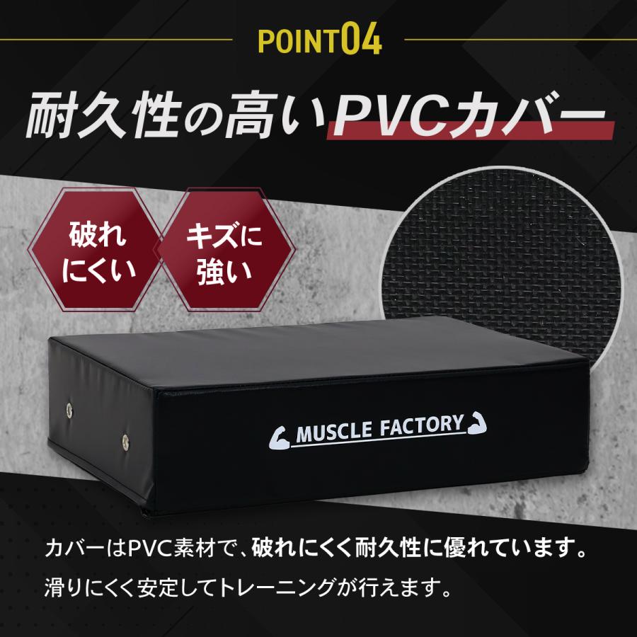 ドロップマット 40×60cm 厚さ15cm ダンベルマット バーベル 防音 衝撃吸収 圧縮ウレタン PVCレザー デッドリフト 床保護 筋トレ トレーニング ホームジム 2個セ_9