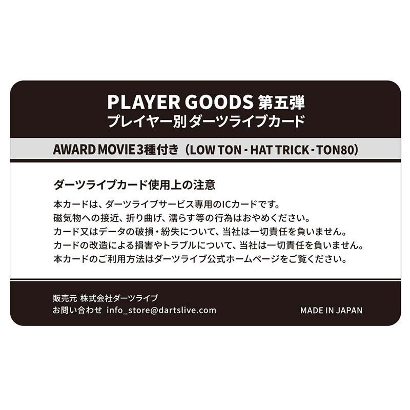 ダーツライブカード ダーツライブプレイヤーグッズ 第五弾 江口梨世美