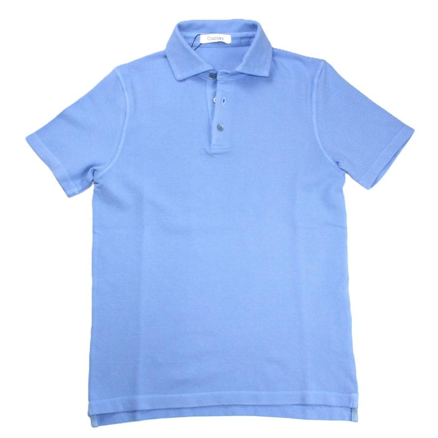  半袖鹿の子ポロ サックスブルー / 国内正規品 / 24SS / 【GRAPHENE】 鬼鹿の子