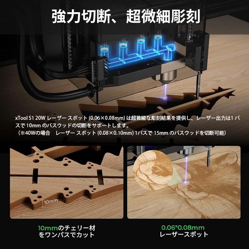 XTOOL 密閉型レーザー彫刻機 S1 40W Basic版(ブラック)(本体+ XTOOL 密閉型レーザー彫刻機 S1 40W Basic版(ブラック)(本体+