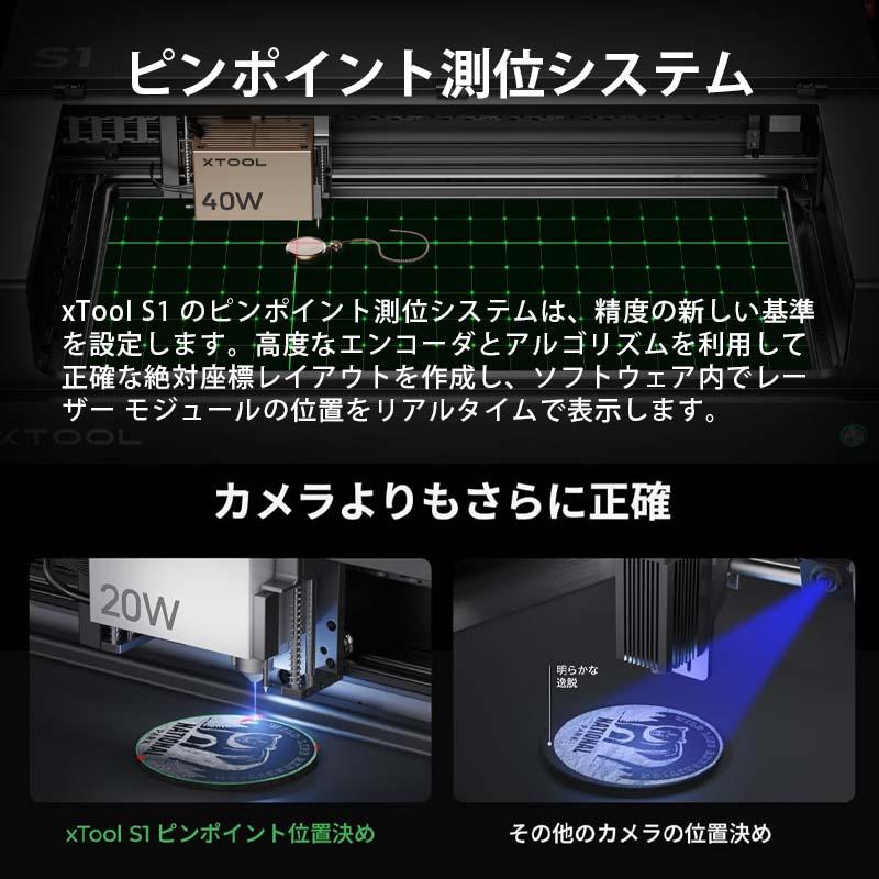 XTOOL 密閉型レーザー彫刻機 S1 40W Basic版(ブラック)(本体+ XTOOL 密閉型レーザー彫刻機 S1 40W Basic版(ブラック)(本体+