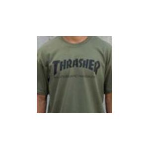 THRASHER SKATEMAG tee カラー：ARMY GREEN Tシャツ SKATEBOARD スケートボード 当店限定販売 スラッシャー スケボー 今季一番
