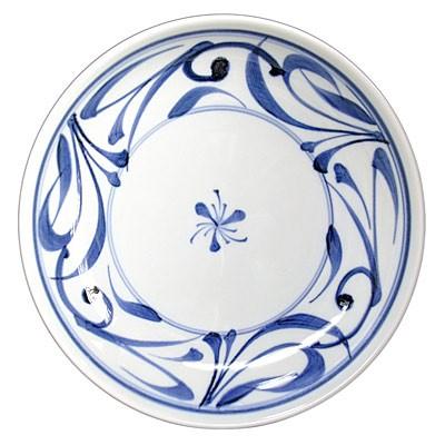 砥部焼 千山窯 7.5寸深皿（唐草） : shopooo by GMO - 通販