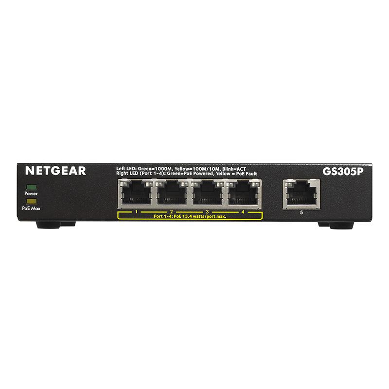 GS305P-200JPS』 NETGEAR スイッチングハブ アンマネージ 5ポート PoE+