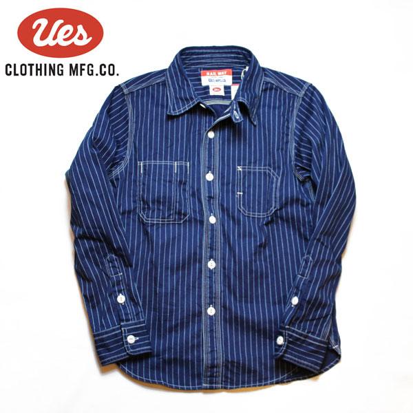 【Ues（ウエス）】WABASH STRIPE WORK SHIRT ウォバッシュストライプワークシャツ｜itempost｜02