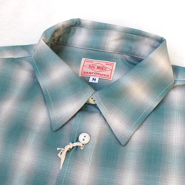 【BIG MIKE（ビッグマイク）】 OMBRE オンブレ チェック CHECK SHIRTS チェックシャツ 102115101 102315002｜itempost｜08