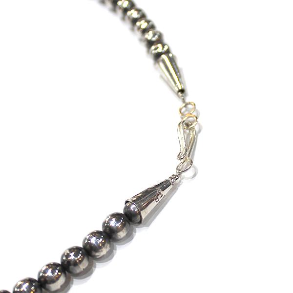 【Ericka Nicolas Begay（エリッカニコラスビゲイ）】Navajo Pearl Necklace ナバホパールネックレス [4mm/60cm] ナバホ族 Silver925（インゴットシルバー） Mat｜itempost｜05