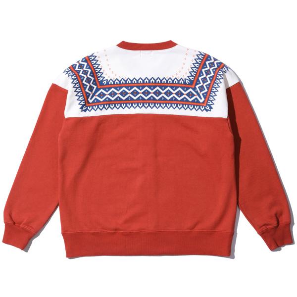 WHITESVILLE（ホワイツビル）】 SNOW PATTERN ZIP SWEAT SHIRT MADE IN 