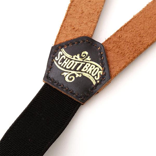Schott（ショット）】LEATHER SUSPENDER レザーサスペンダー : shopooo