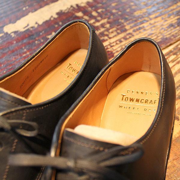 【TOWNCRAFT × WHEEL ROBE （タウンクラフト x ウィールローブ）】6-EYE PLAIN TOE DERBY SHOES　#20075 #15075 ホーウィン社 クロムエクセル HORWEEN CHROMEXCの画像