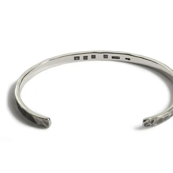 【VIVIFY（ヴィヴィファイ）】Back Hallmarks Bangle / Hammered finish / Narrow |  | 04