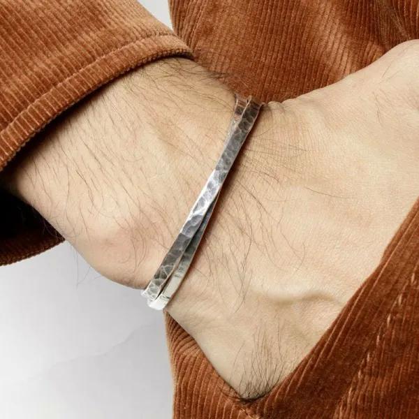 【VIVIFY（ヴィヴィファイ）】Back Hallmarks Bangle / Hammered finish / Narrow |  | 09