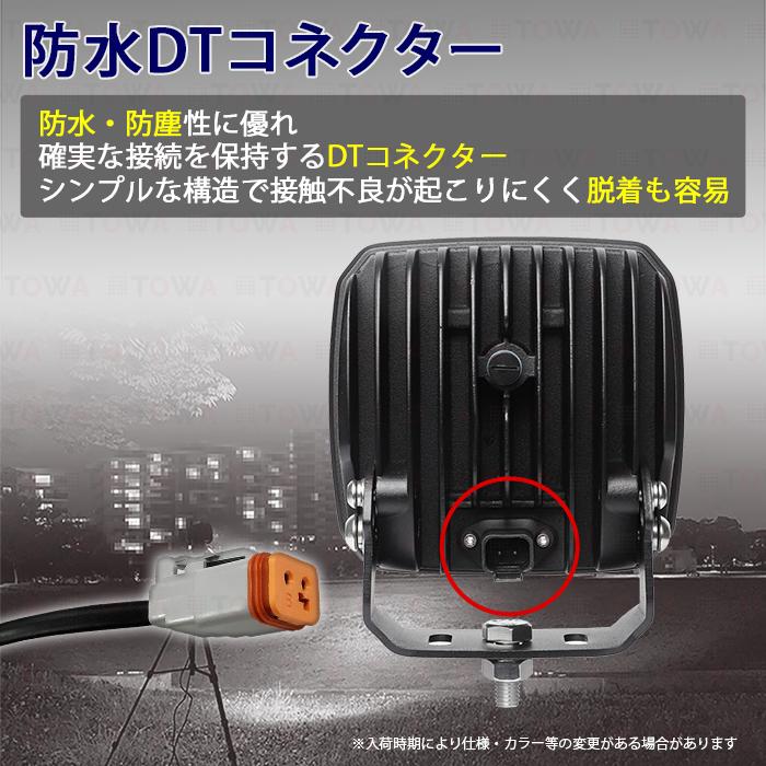 LEDワークライト 作業灯 黒ボディー90w 集魚灯 漁船 投光器 バックランプ デッキライト サーチライト 船舶用 防水 12v/24v_5