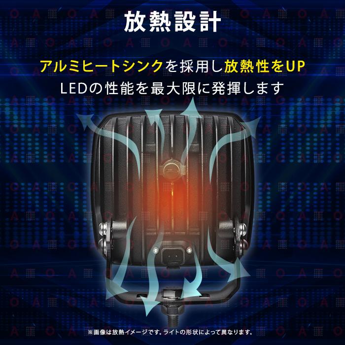 LEDワークライト 作業灯 黒ボディー90w 集魚灯 漁船 投光器 バックランプ デッキライト サーチライト 船舶用 防水 12v/24v_7