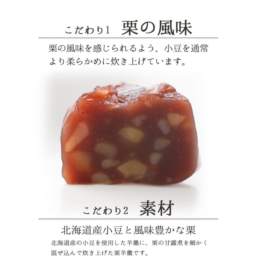 京都 鶴屋光信 母の日 和菓子 ギフト 化粧箱入り中  栗羊羹5個 もちり6個 詰合せ｜itempost｜06