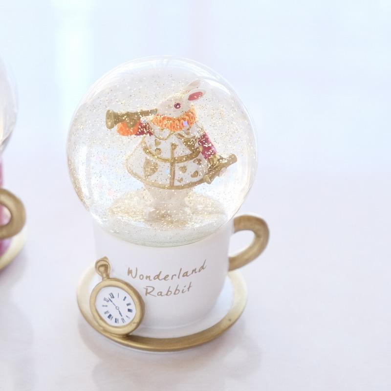 2個セット ワンダーラビットティーカップミニスノードーム : shopooo