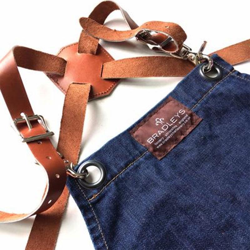 ガーデンエプロン デニム Bradleysの画像