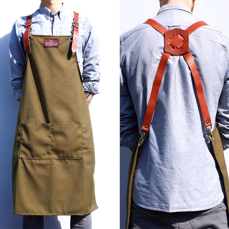 ガーデンエプロン デニム Bradleysの画像