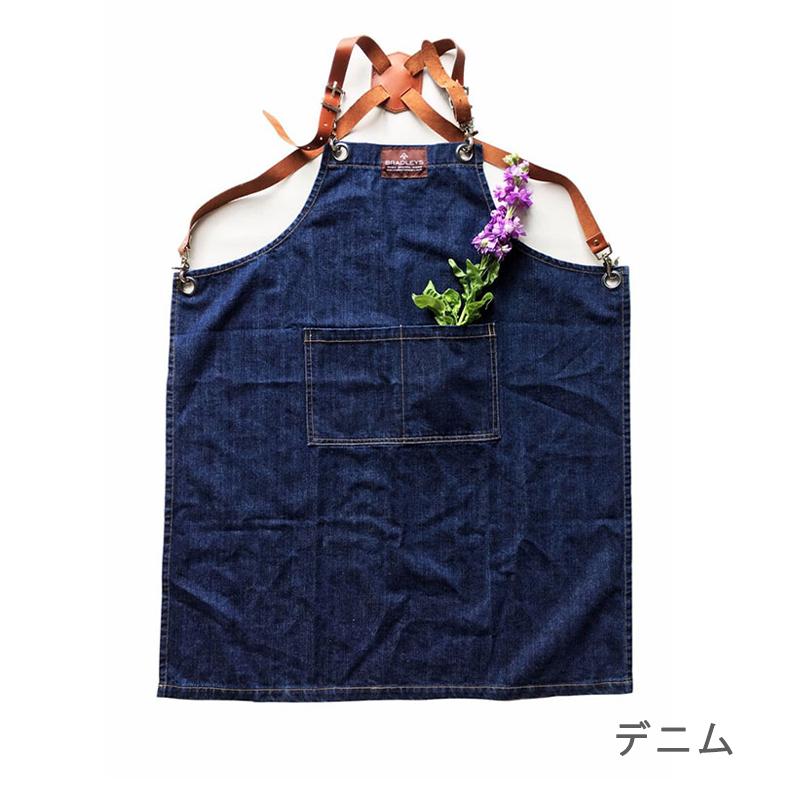 ガーデンエプロン デニム Bradleysの画像