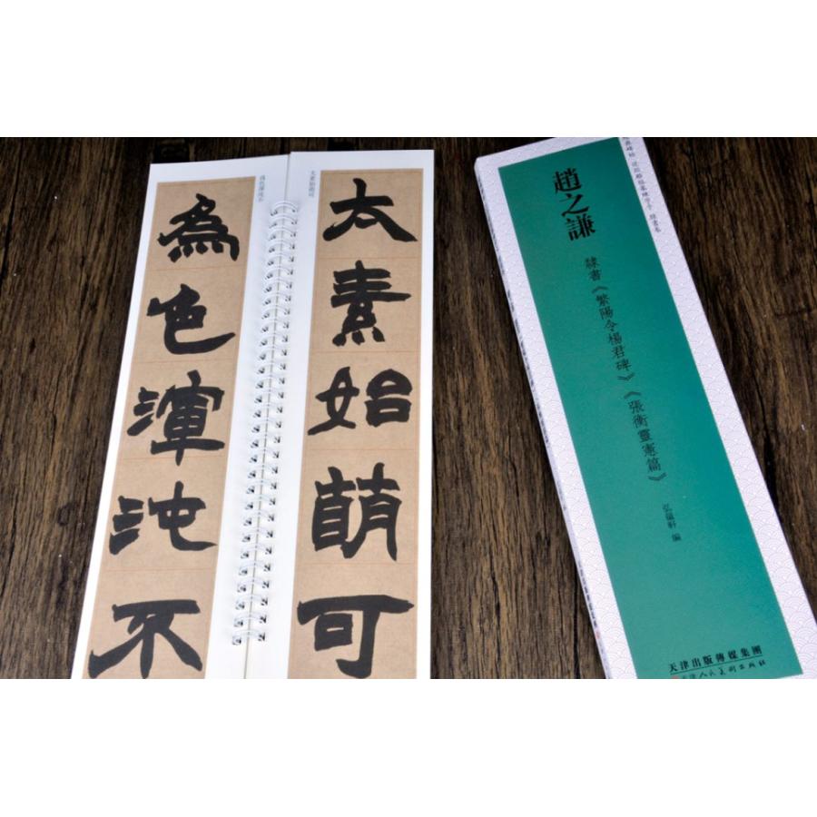 趙之謙 隷書巻 繁陽令陽君碑 張衡靈憲篇 経典碑帖 カード式近距離臨書