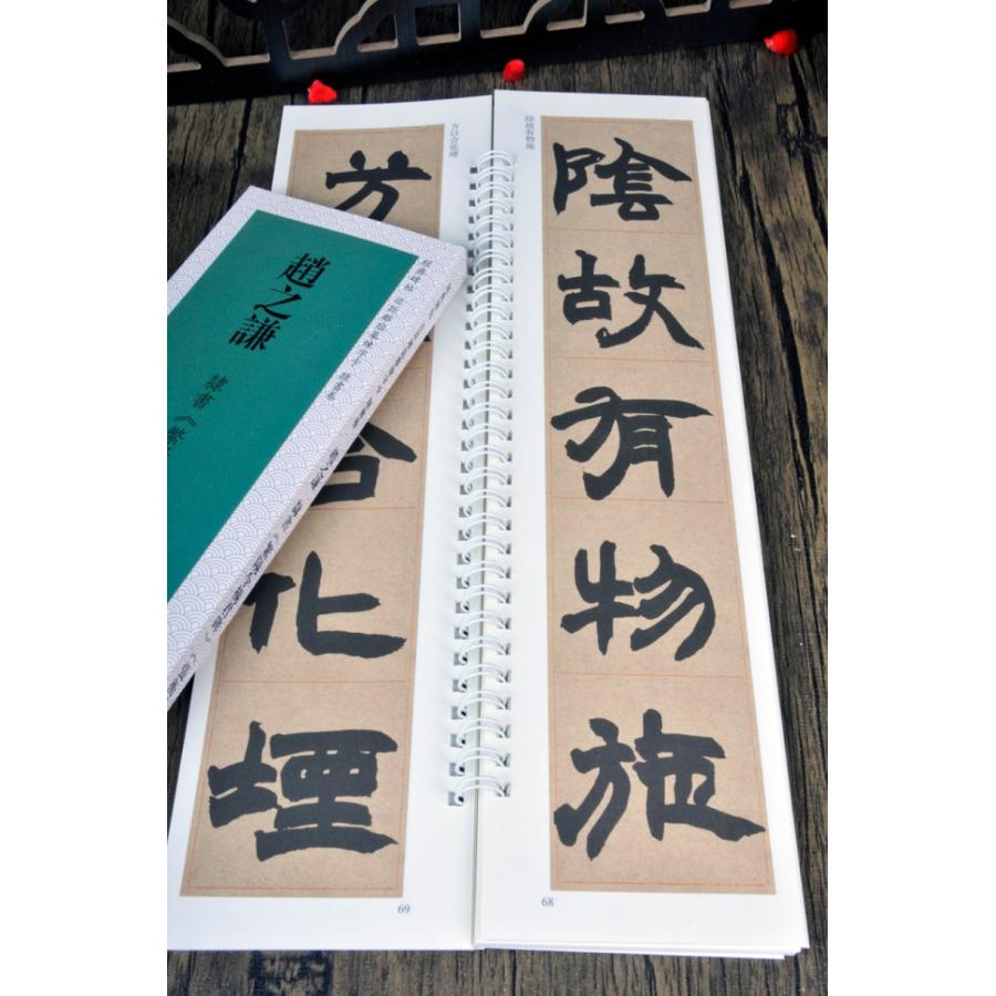 趙之謙 隷書巻 繁陽令陽君碑 張衡靈憲篇 経典碑帖 カード式近距離臨書