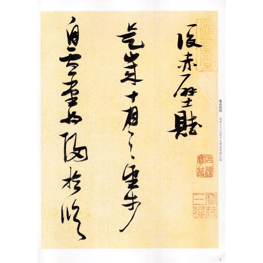張瑞図書後赤壁賦 原色拡大版中国著名碑帖 中国語書道/张瑞