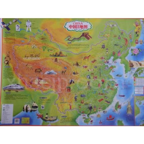 絵地図(知識) 中国地図/中国知识地图 儿童地图 絵地図(知識) 中国地図/中国知识地图 儿童地图