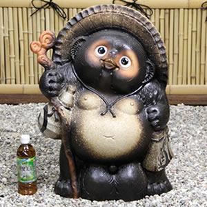 信楽焼きたぬき 20号古信楽風福狸 陶器タヌキ［ta-0163］_2