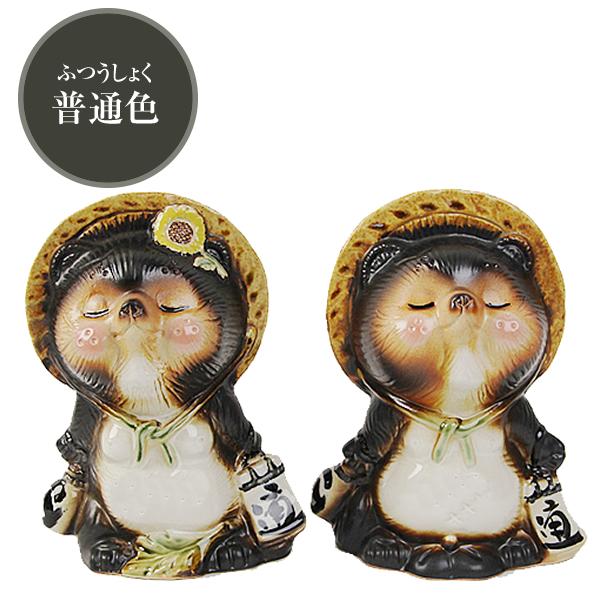 信楽焼きたぬき キス狸ペア 陶器タヌキ［ta-0220］ : shopooo by GMO