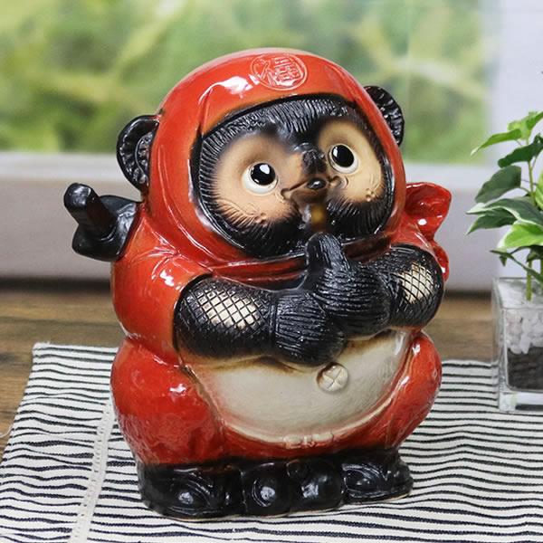 信楽焼きたぬき 7号忍者たぬきニンジャ狸 陶器タヌキ しがらきやき狸