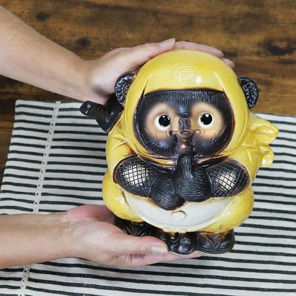 信楽焼きたぬき 7号忍者たぬきニンジャ狸 陶器タヌキ しがらきやき狸
