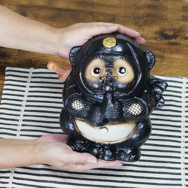 信楽焼きたぬき 7号忍者たぬきニンジャ狸 陶器タヌキ しがらきやき狸