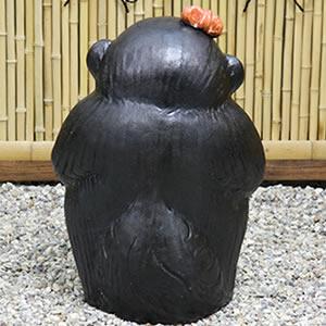 返品送料無料】信楽焼きたぬき 18号メス狸 陶器タヌキ ［ta-0074