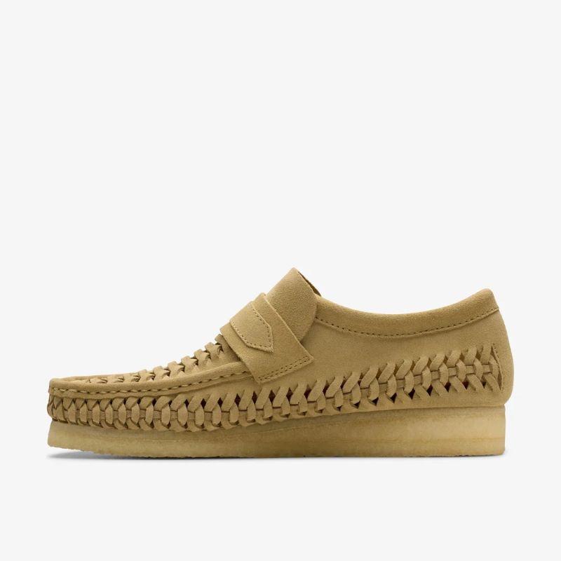Clarks SS24 M Wallabee Loafer Weave 26176534 Maple Suede 【ワラビーローファー】｜itempost｜03