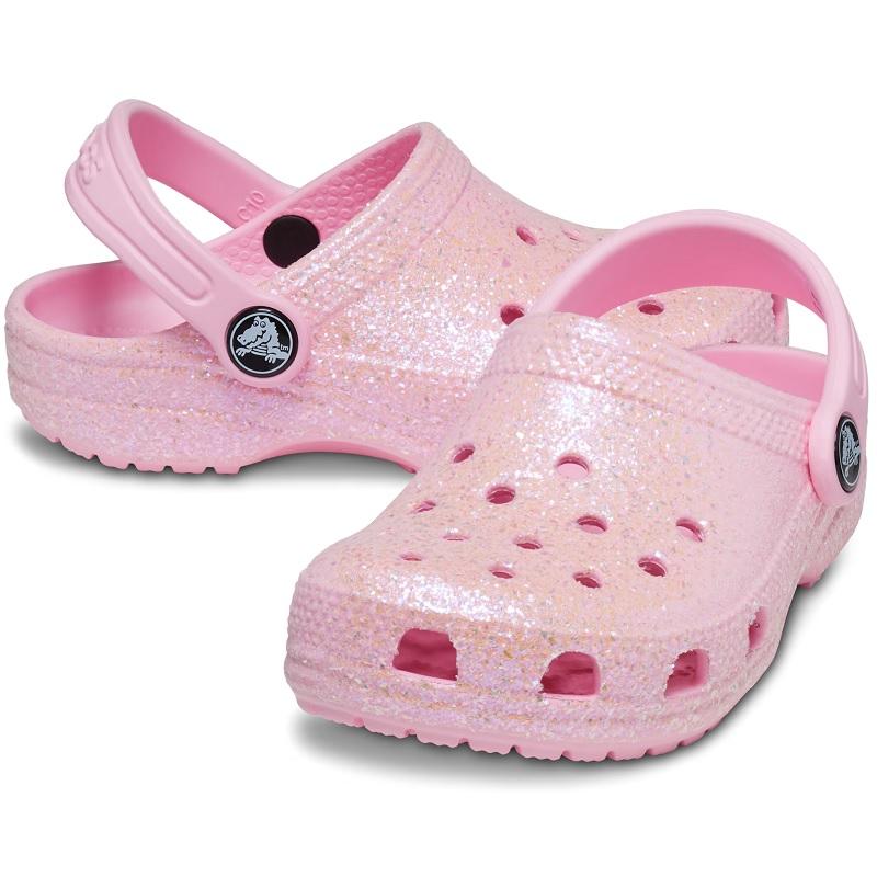 【トドラー】【グリッター】crocs 24SU クロックス サンダル クラシック グリッター クロッグ トドラー TODDLERS'CLASSIC GLITTER CLOG Quartz Glitter 206992-6｜itempost｜08