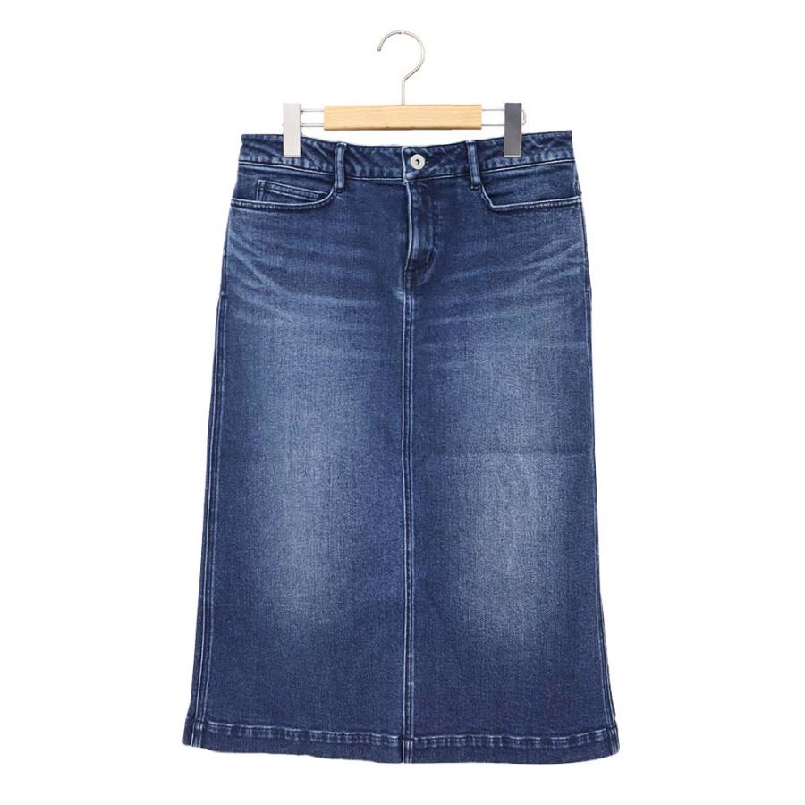 Canaria Style】ストレッチデニム後ろスリットスカート : shopooo by 