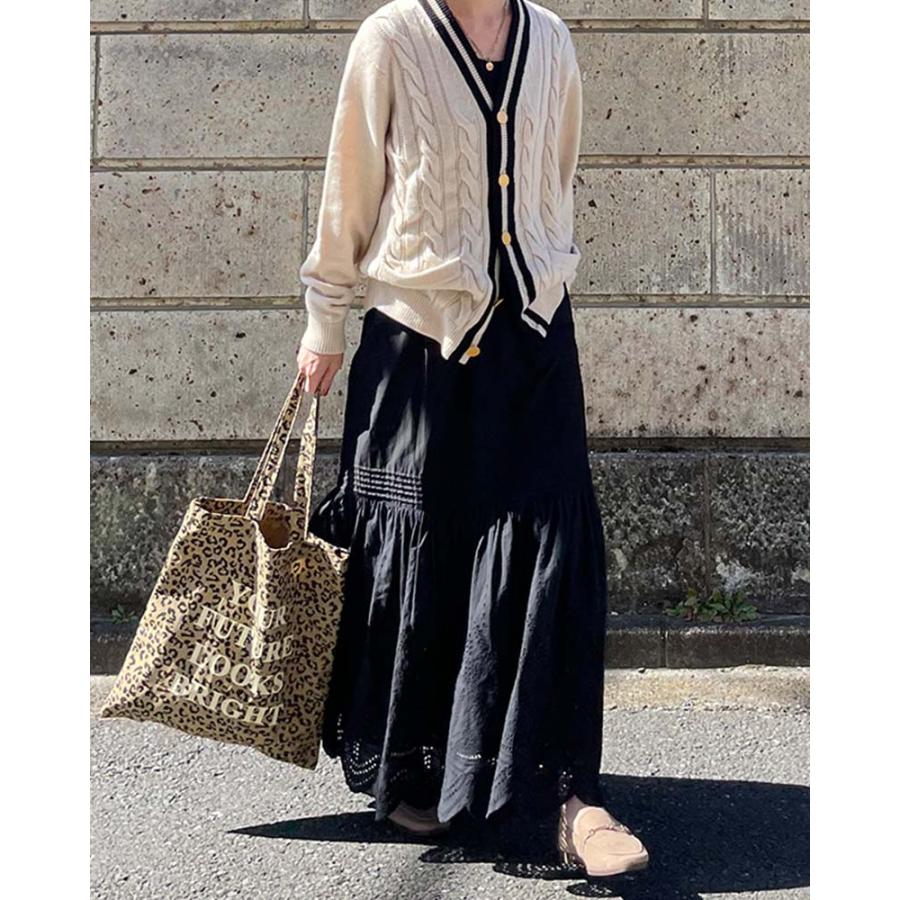 【Canaria Style】裾カットワークレーススカートの画像