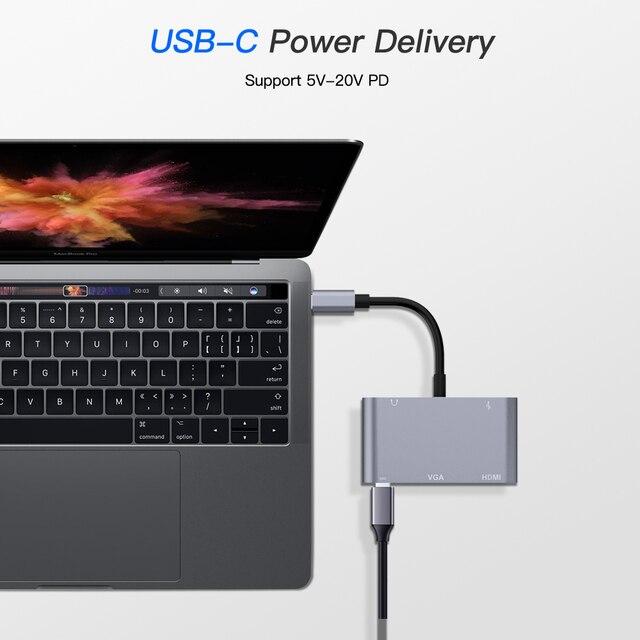 USBタイプCアダプター,hunderbolt 3タイプC,MacBook Pro,ノートブック,3.5mmジャック付き｜itemselect｜14