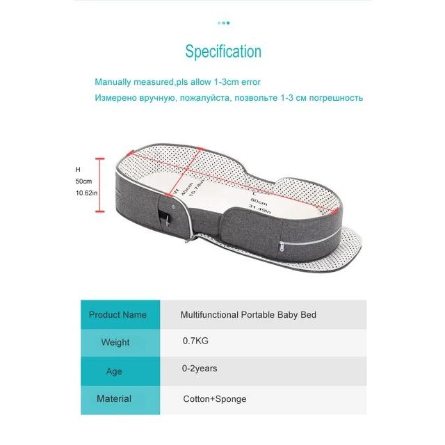 通気性のあるポータブルベビーベッド,多機能,蚊,巣,新生児用｜itemselect｜18